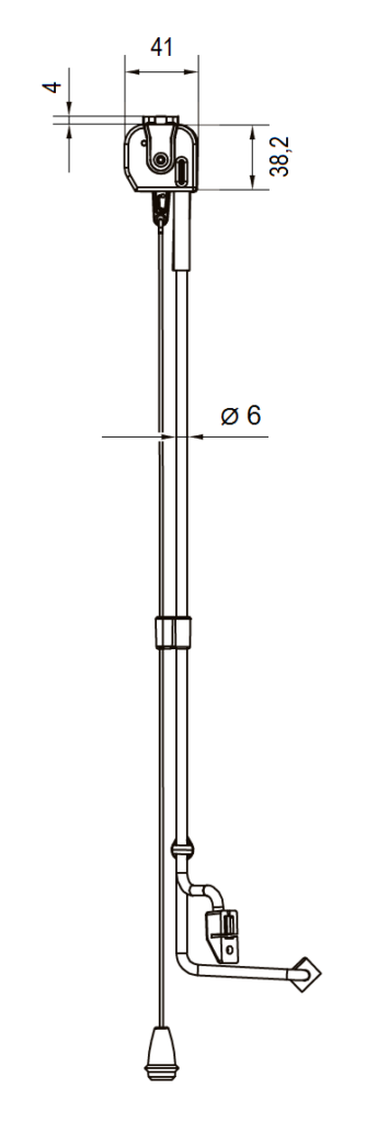 Mechanical Roller Blind Small Casette drawing