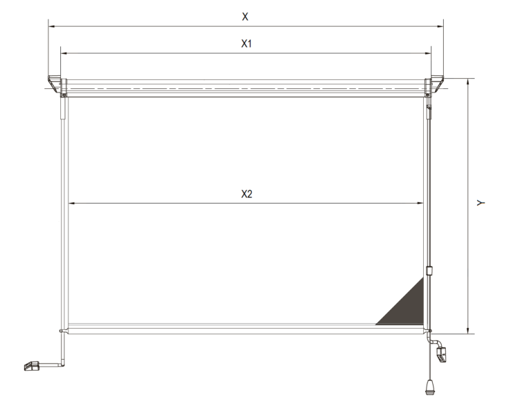 Mechanical Roller Blind - drawing 1